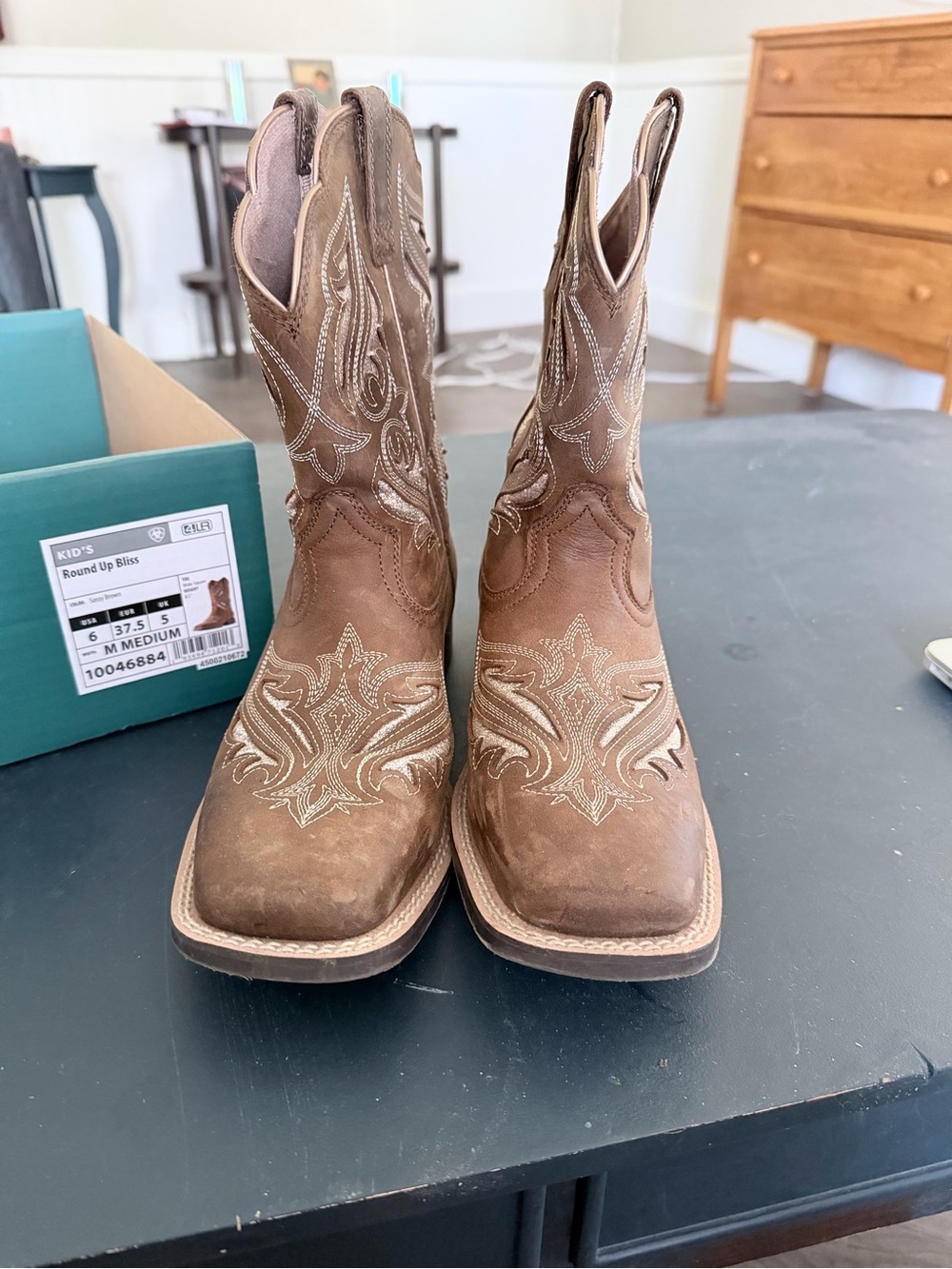 Ariat Brown Embroidered Western Boots